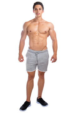 Bodybuilder Fitness Bodybuilding Muskeln Body Building stehen Ga