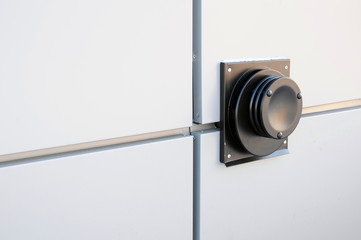 Coaxial Chimney Pipe. Individual Heating. New building with a Coaxial pipe outputs.