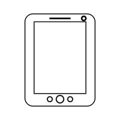 Tablet icon. Device gadget technology and electronic theme. Isolated design. Vector illustration