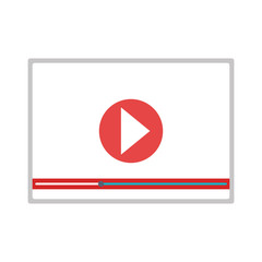 play button isolated icon vector illustration design