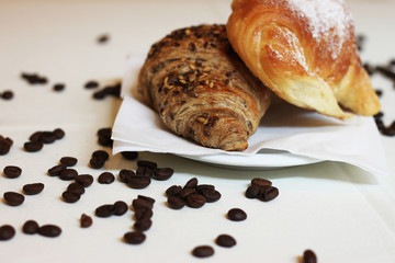 croissant brioche and italian breakfast