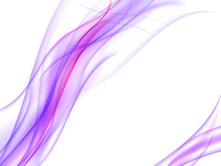 Abstract background with purple and pink wavy lines on white. Abstract violet background. Bright illustration