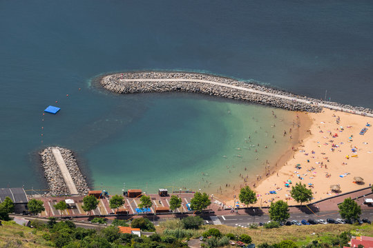 Beach Machico, Madeira, Portugal, Europe