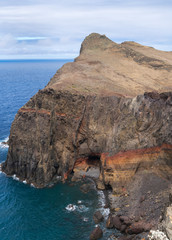 Naklejka premium Hiking trail, Panorama Ponta de Sao Lourenco, Madeira, Portugal, Europe