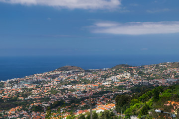 Fototapeta premium Panorama and streets of Funchal, Madeira island, Portugal, Europe