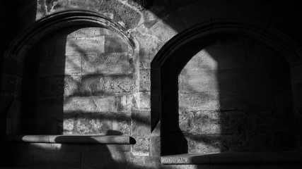 castle windows in stone