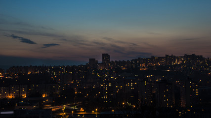 evening cityscape 