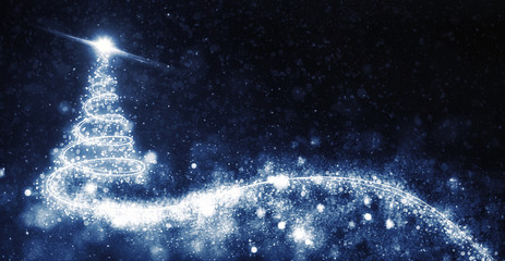 spiral christmas tree -  xmas background ( new year )