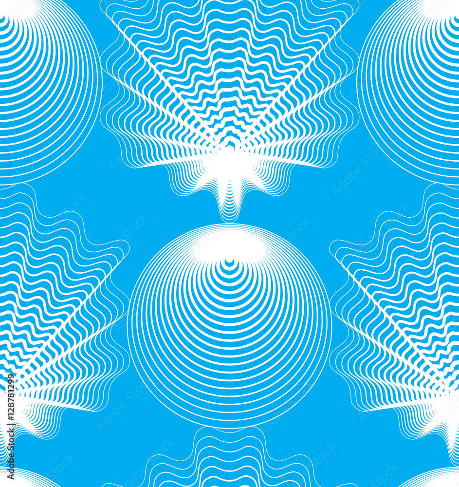 Poster ornate vector colorful abstract background with white lines. sym