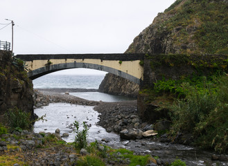 Fototapeta premium Coastline near Ponta Delgada, Madeira, Portugal, Europe