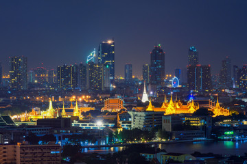 Buildings landmark of Bangkok and Pranakorn district, This area
