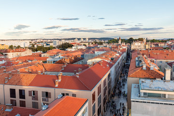View of main street in old Zadar, Croatia