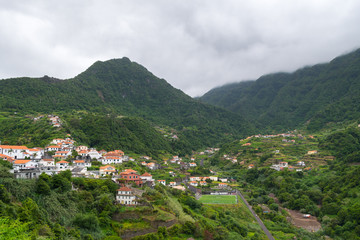 Fototapeta na wymiar Coastline near Ponta Delgada, Madeira, Portugal, Europe