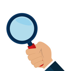 search magnifying glass isolated icon vector illustration design