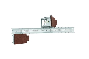 Starting block on white background