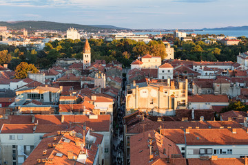 View of main street in old Zadar, Croatia