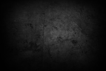 Black dark grunge concrete wall