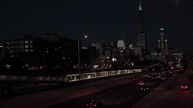 Chicago Skyline Night 290.mov