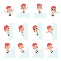 Consultant Girl Character making Presentation for using in Desig