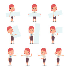 Consultant Girl Character making Presentation for using in Desig