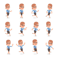 Teacher Girl Character making Presentation for using in Design