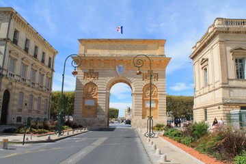 Fototapeta premium Arc de Triomphe de Montpellier, France
