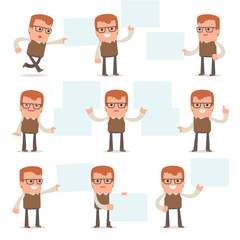 Fototapeta premium Genius Character making Presentation for using in Design