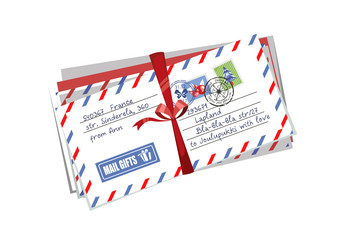 Letter envelope to Santa Finland