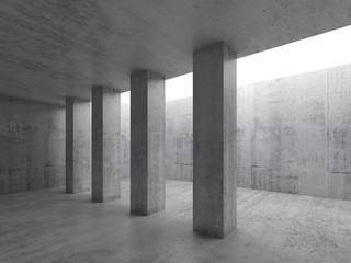 Abstract architecture background, 3d interior