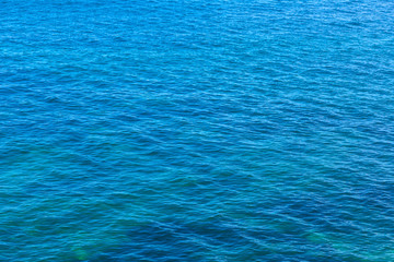 Blue water sea surface
