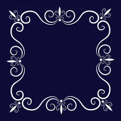 Decorative vintage frame