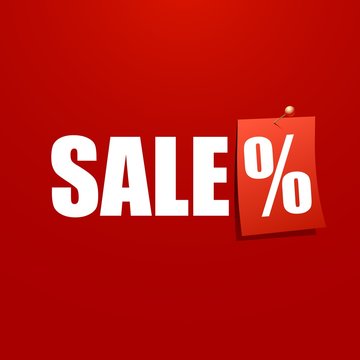 Sale poster with percent