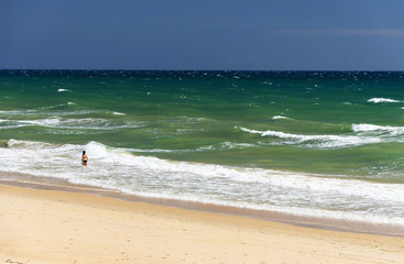 Fototapeta na wymiar Beach in Algarve, Portugal, Europe