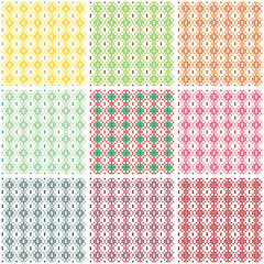 Abstract texture square pattern set