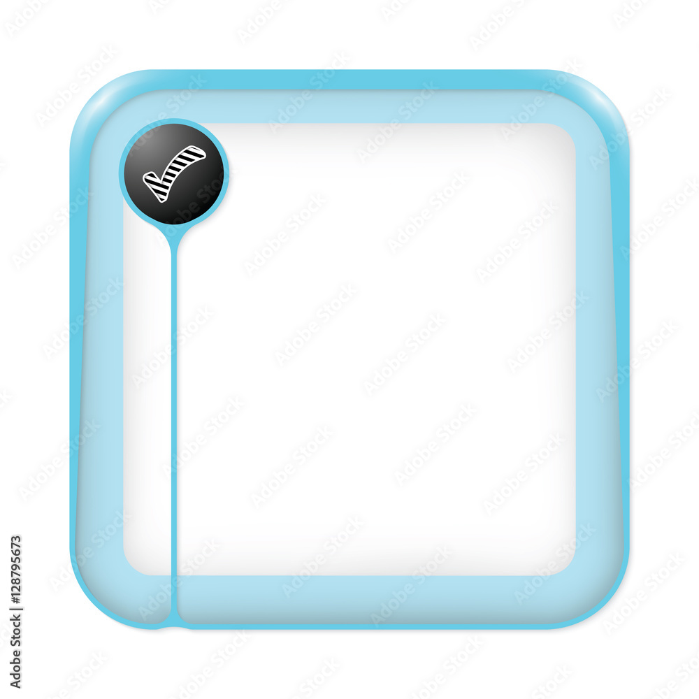 Poster a text box for fill your text and striped check box
