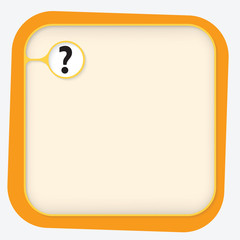 Vector text box and question mark