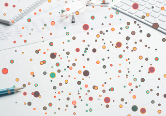 Colorful geometric backdrop