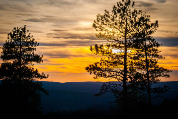 Fototapeta na wymiar Terry Peak Sunset
