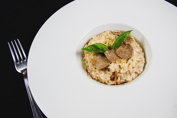risotto with truffle mushrooms