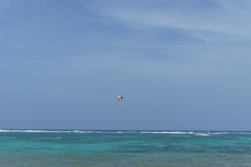 kitesurf on the caribbean sea