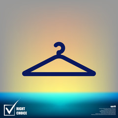 Hanger flat vector icon