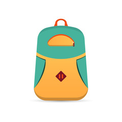 Backpack flat icon