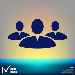 Add new user account flat icon for apps