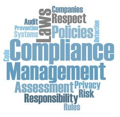 Compliance word cloud