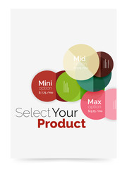 Business layout - select your product with sample options