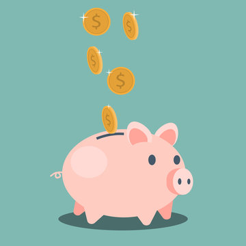 Saving money - vector illustration