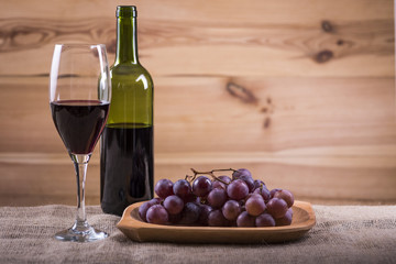 cheese platter and wine - a light snack