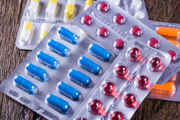 Variety of medicines and drugs