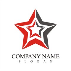 Obraz premium abstract star logo template