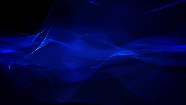 An abstract blue slow motion flame background with motion flowing from left to right.
